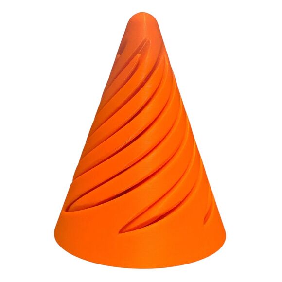 Pass Through Fidget Cone - 2-1/2" x 2" - ORANGE #3010-09 - Picture 1 of 3